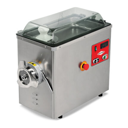 Refrigerated meat mincer.